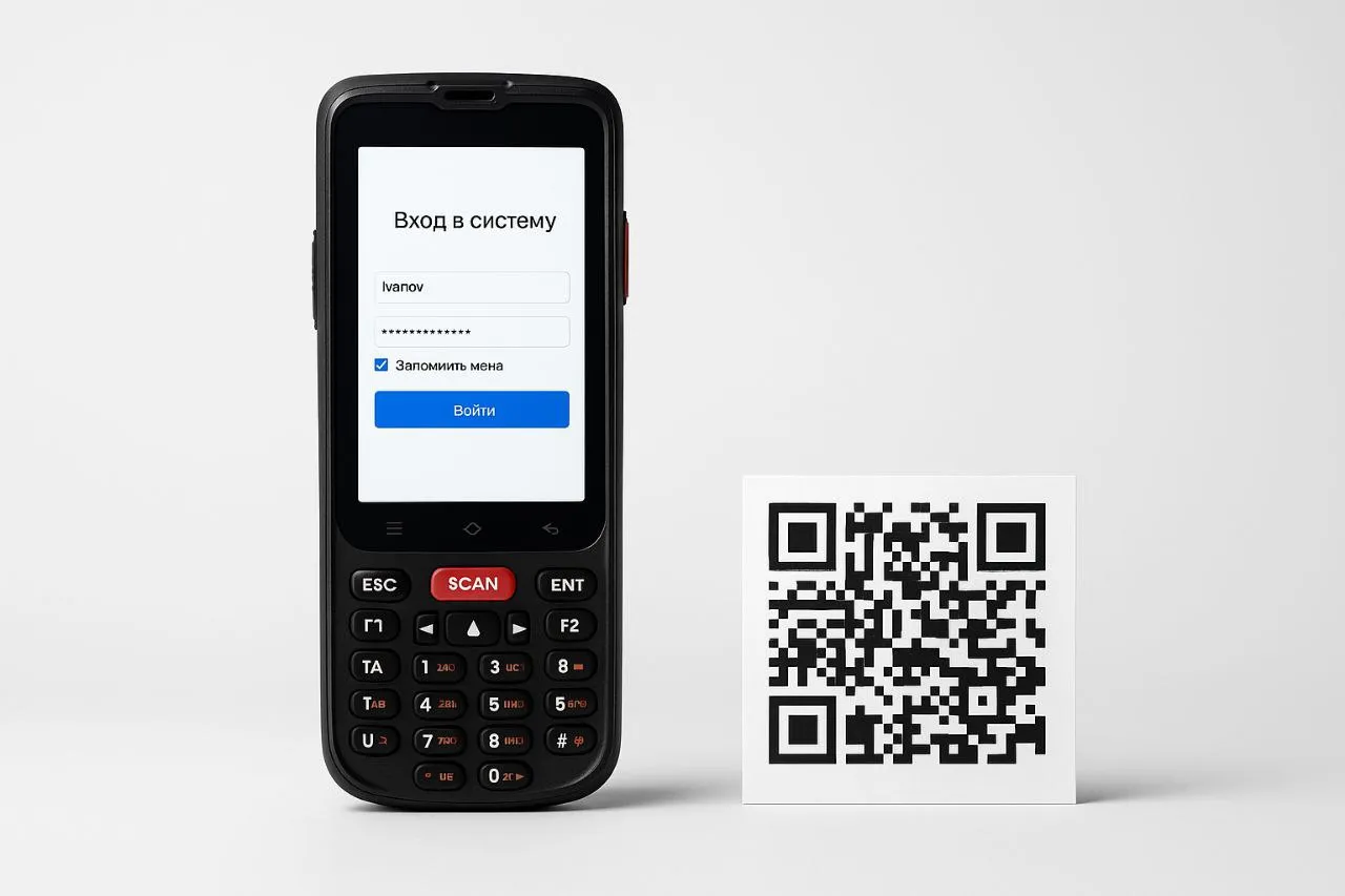 Вход в ТСД по QR-коду